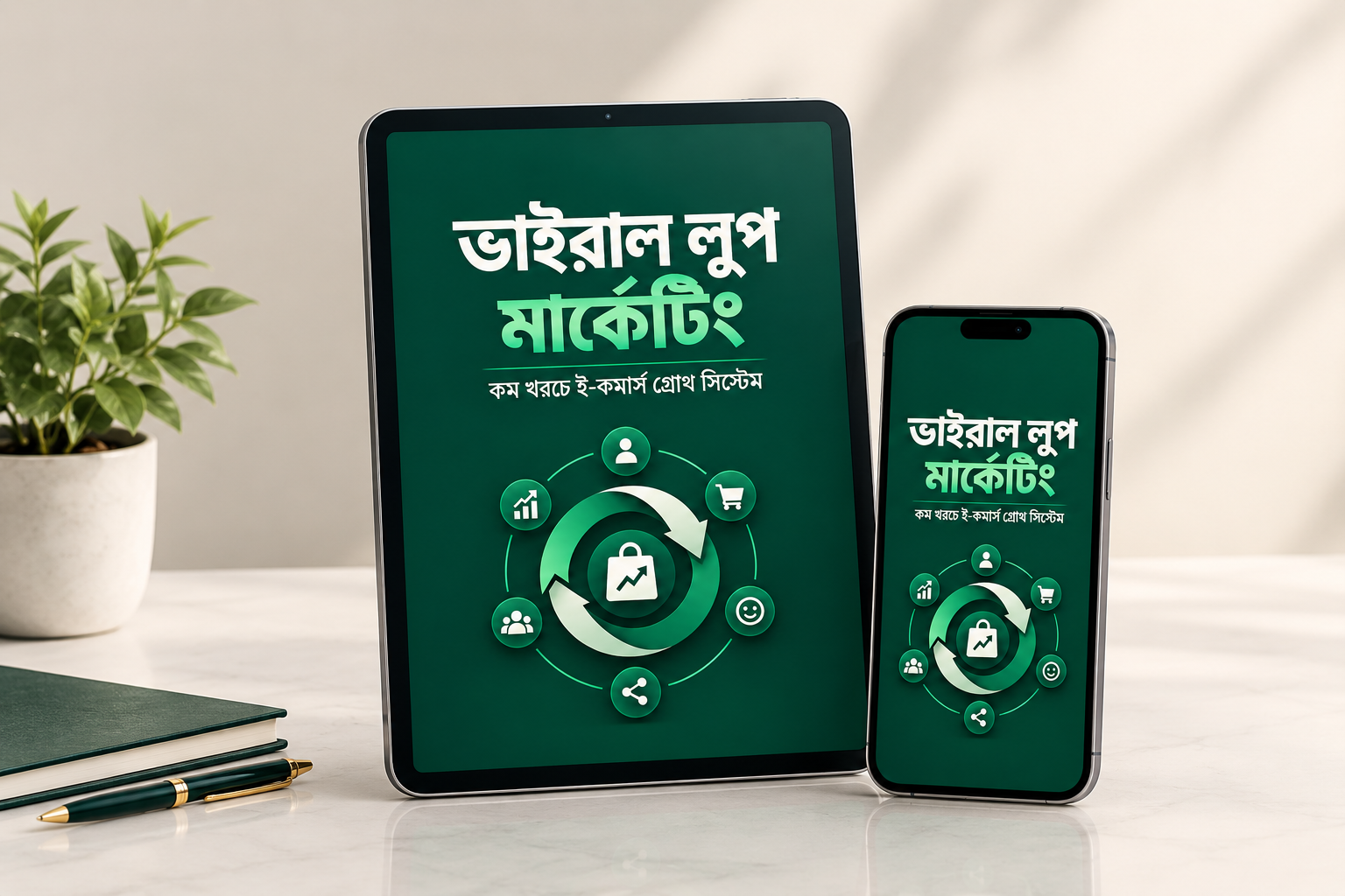 ভাইরাল লুপ মার্কেটিং ইবুক কভার